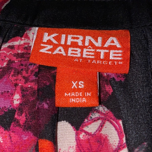 KIRNA ZABETE For Target Collection Floral Blouse ballon long sleeves Size XS 🌸 - Picture 5 of 8